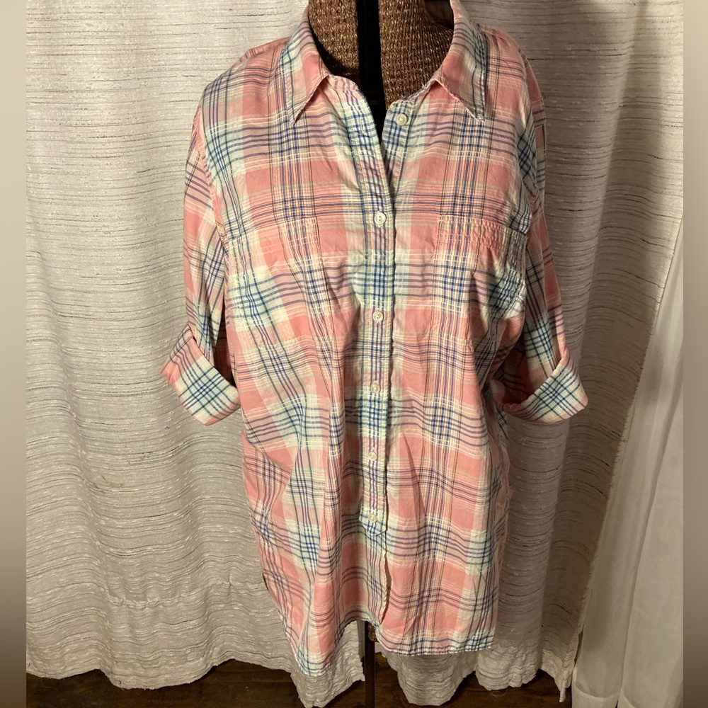 Ralph Lauren button down 3/4 sleeve size XL
